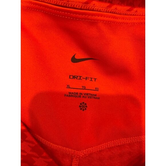 NIKE Dri-Fit One Icon Clash Legging Chile Red Houndstooth Women's XL GUC - Picture 4 of 5